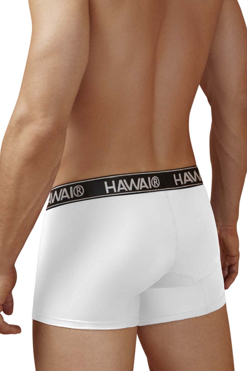 HAWAIR 41977 Microfiber Male Modern Fit Trunks White