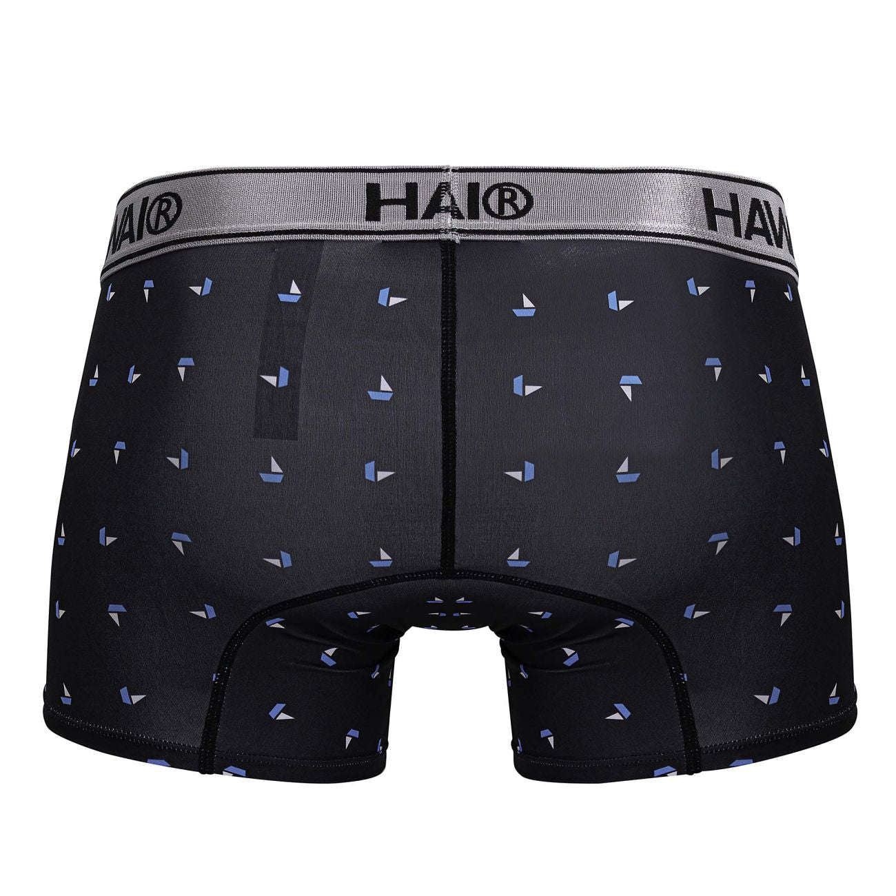 HAWAIR 42470 Printed Microfiber Trunks for Men Black