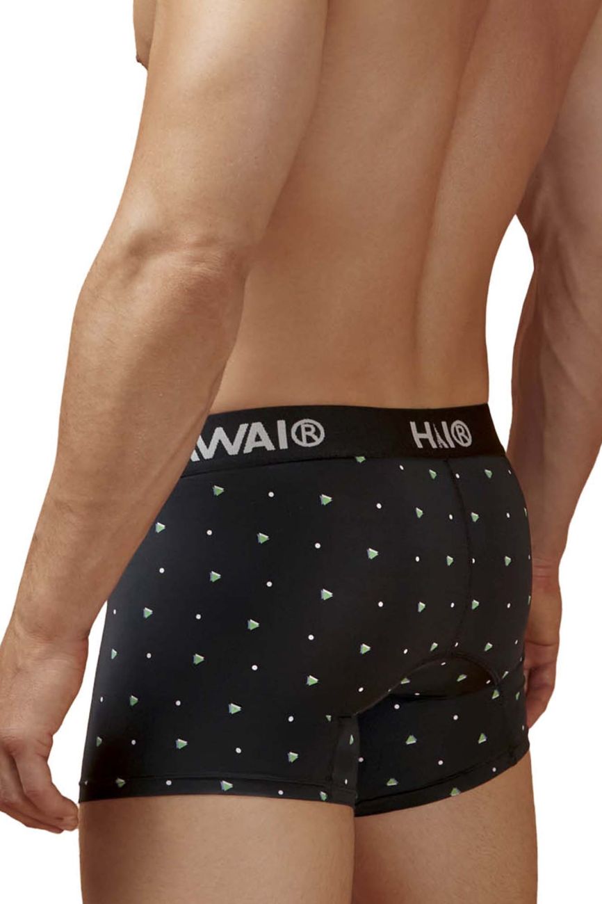 HAWAIR 42570 Microfiber Male Everyday Trunks Black