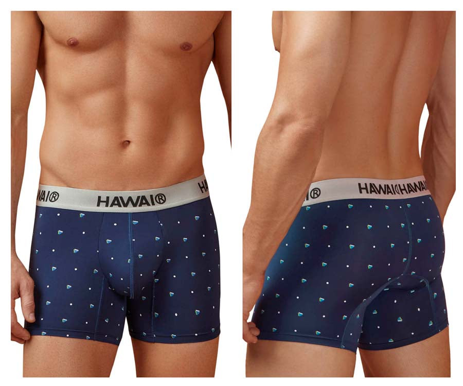 HAWAIR 42570 Microfiber Male Everyday Trunks Dark Blue