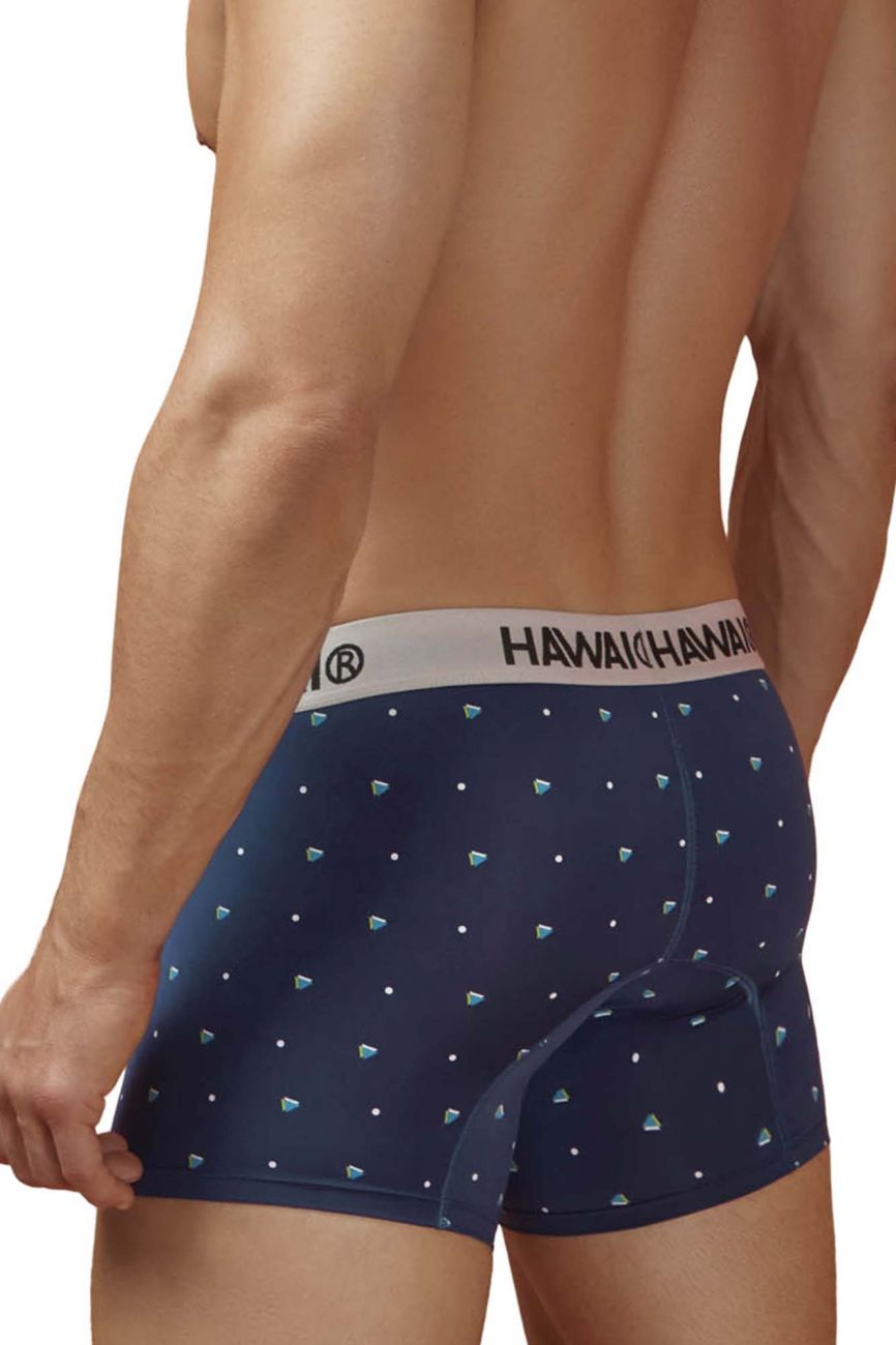 HAWAIR 42570 Microfiber Male Everyday Trunks Dark Blue