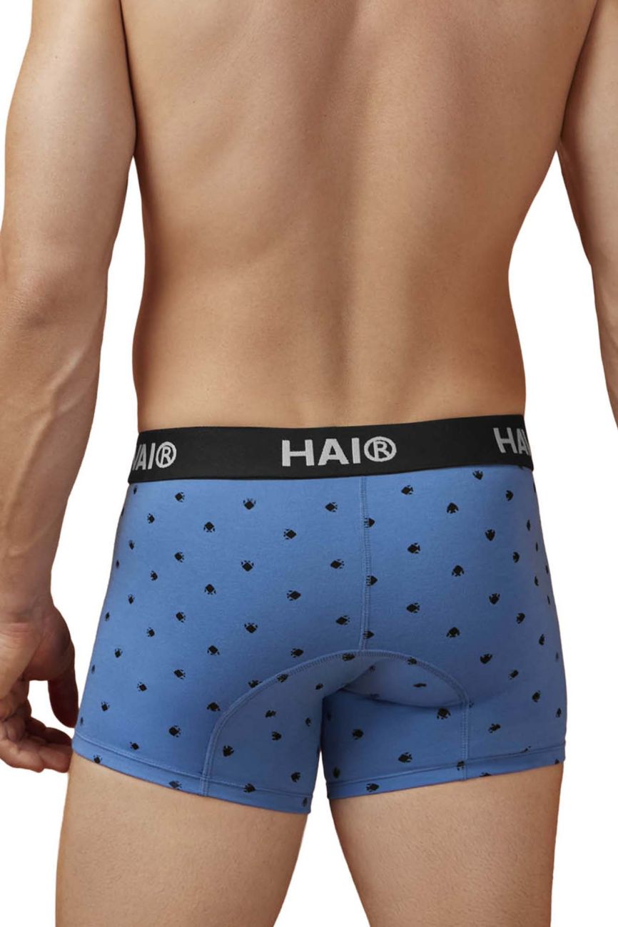 HAWAIR 42571 Cotton Blend Male Dily Wear Trunks Blue Quartz