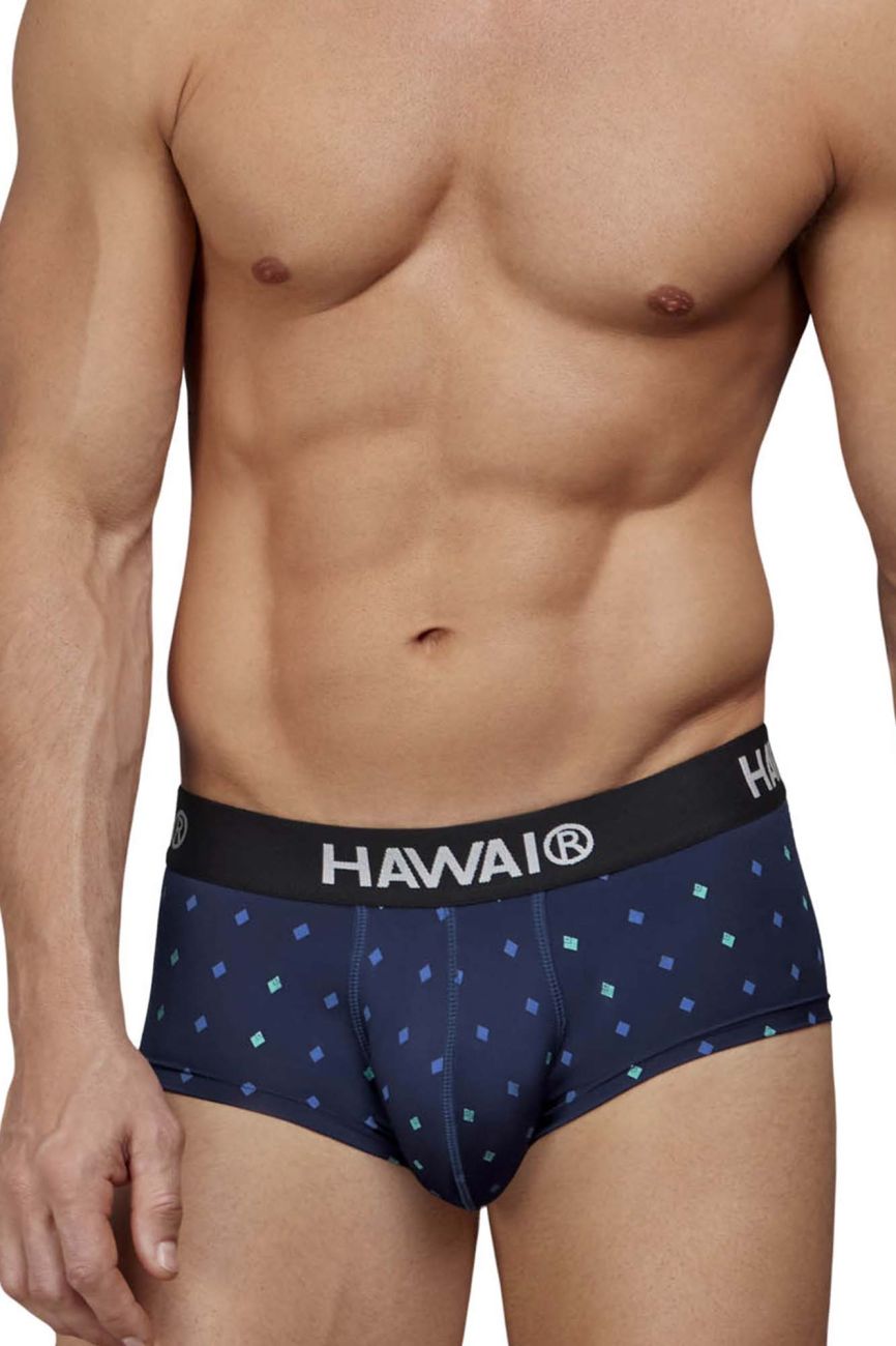 HAWAIR 42580 Male Sleek to Touch Microfiber Briefs Dark Blue