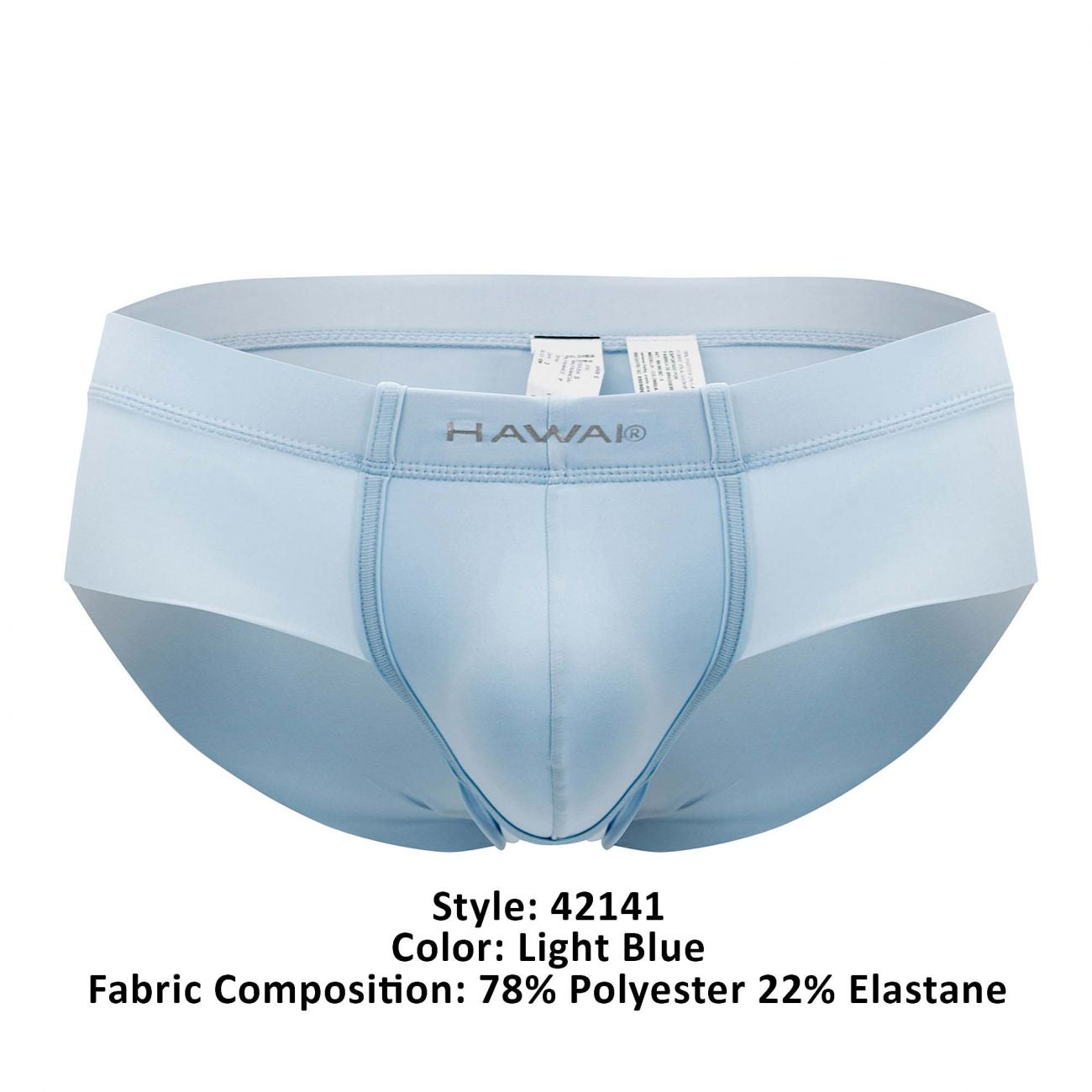 HAWAI 42141 Solid Hip Briefs Light Blue