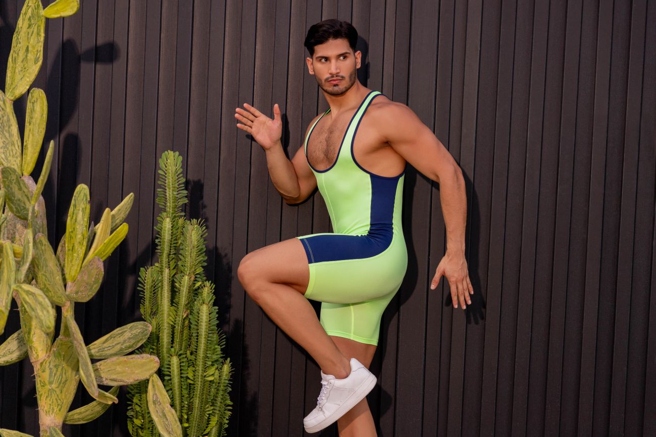 JOR 2216 Fighter Bodysuit Green