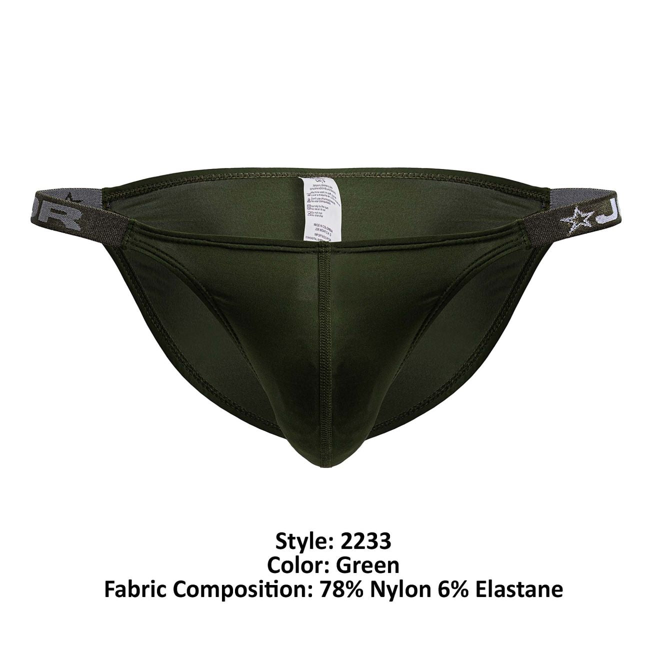 JOR 2233 Eros Mens Sleek Bikini Brief Green