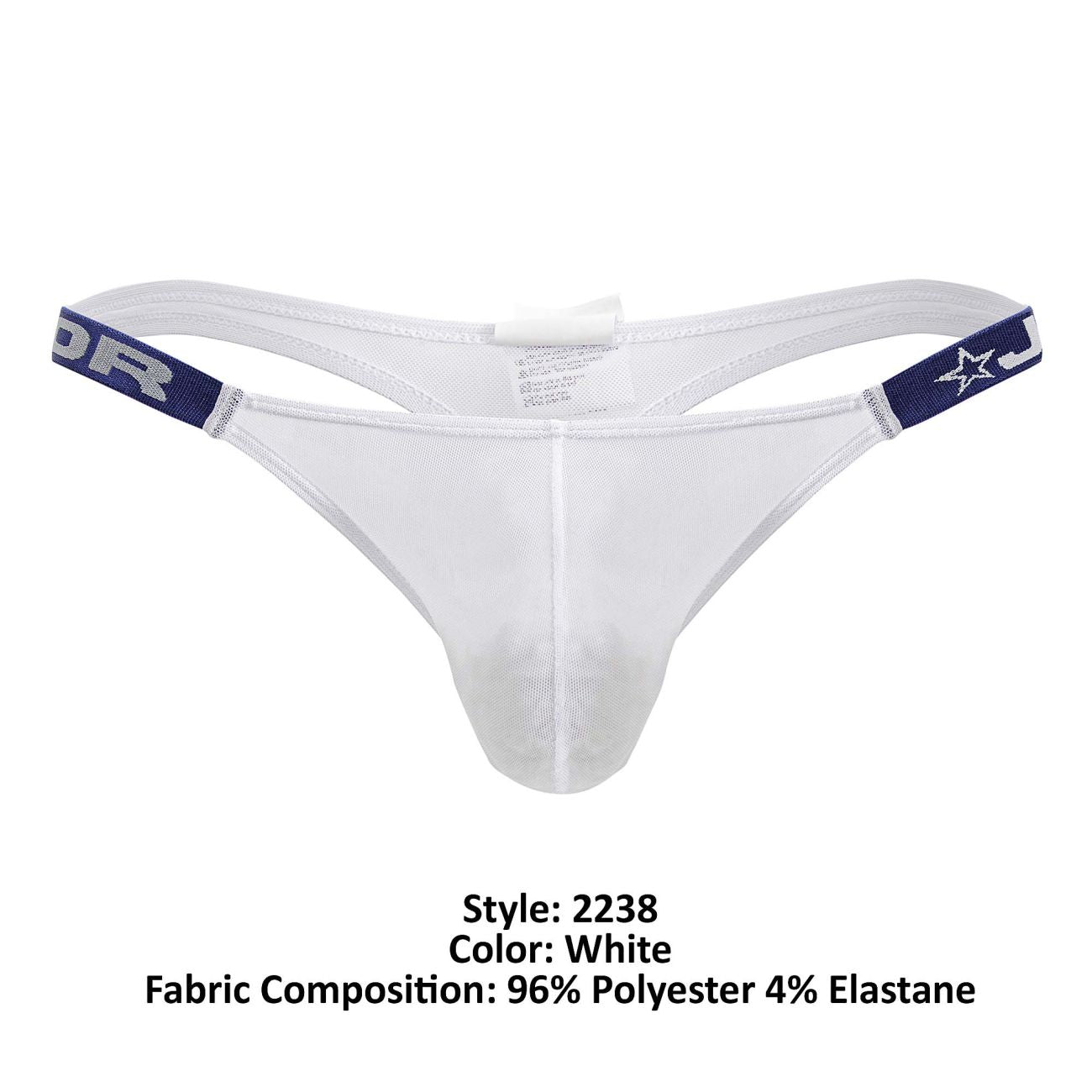 JOR 2238 Frost Male Ultra Mini Low Rise Thong White