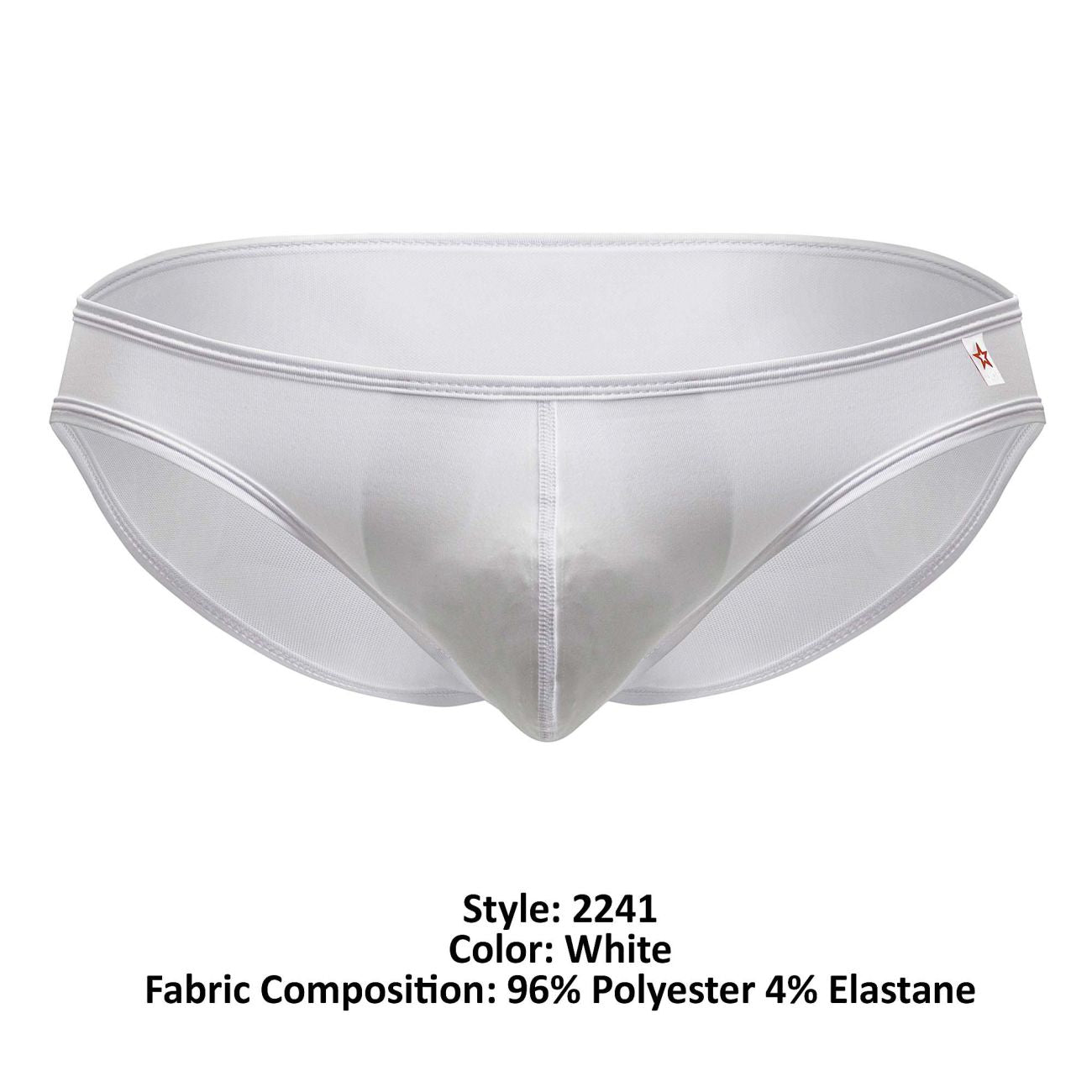 JOR 2241 Origin Male Seductive Bikini Briefs White