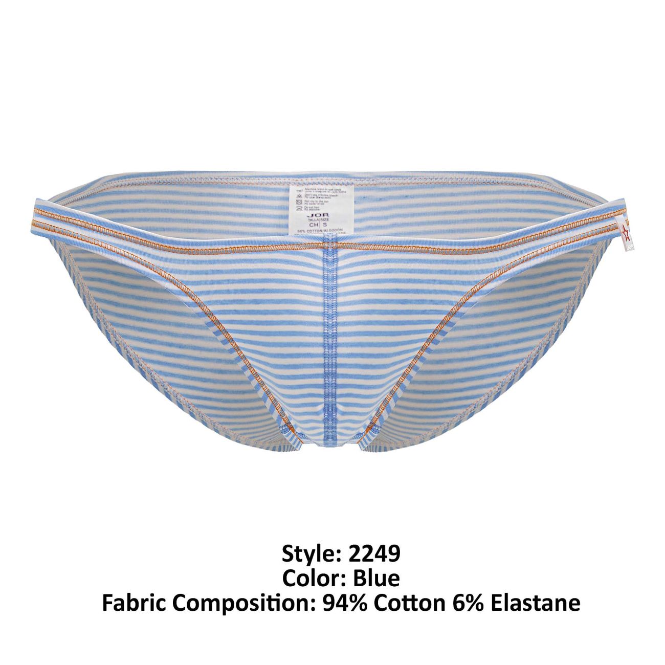 JOR 2249 Sour Mens Second Skin Fit Bikini Brief Blue