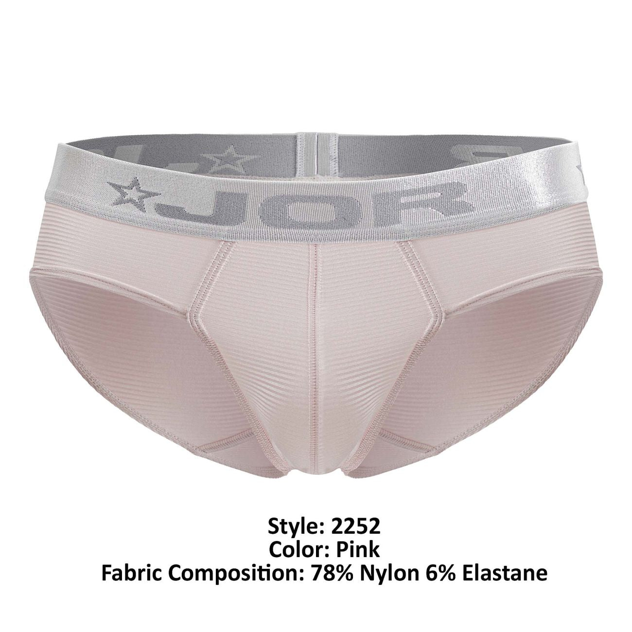 JOR 2252 Bright Mens Low-Rise Briefs Pink