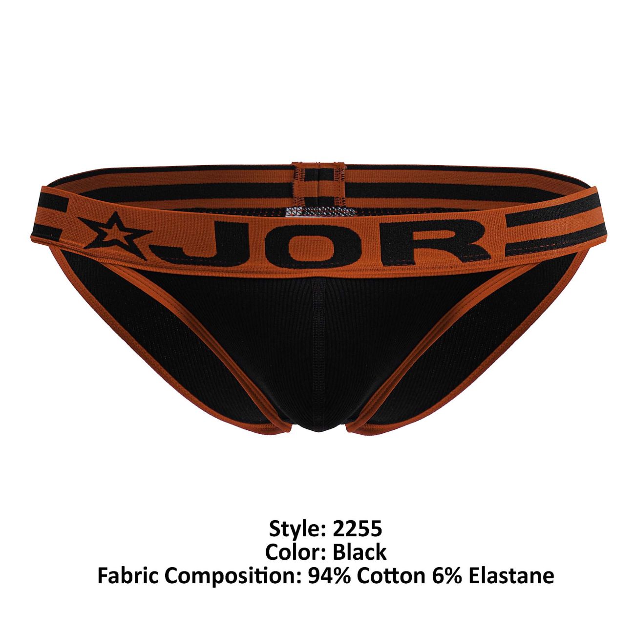 JOR 2255 Rush Mens Comfort and Support Bikini Black