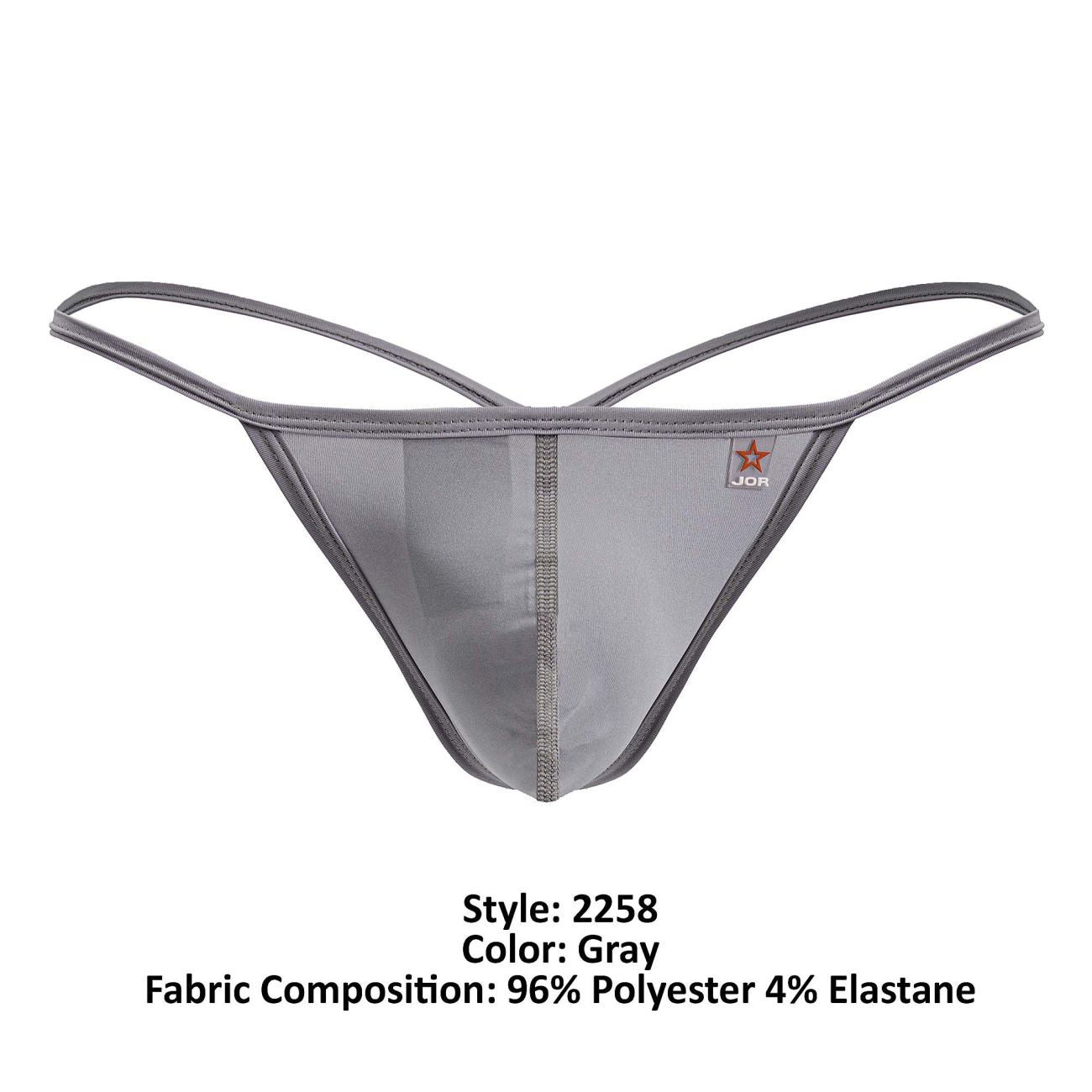 JOR 2258 Axel Mens Bold Minimalism G-String Gray