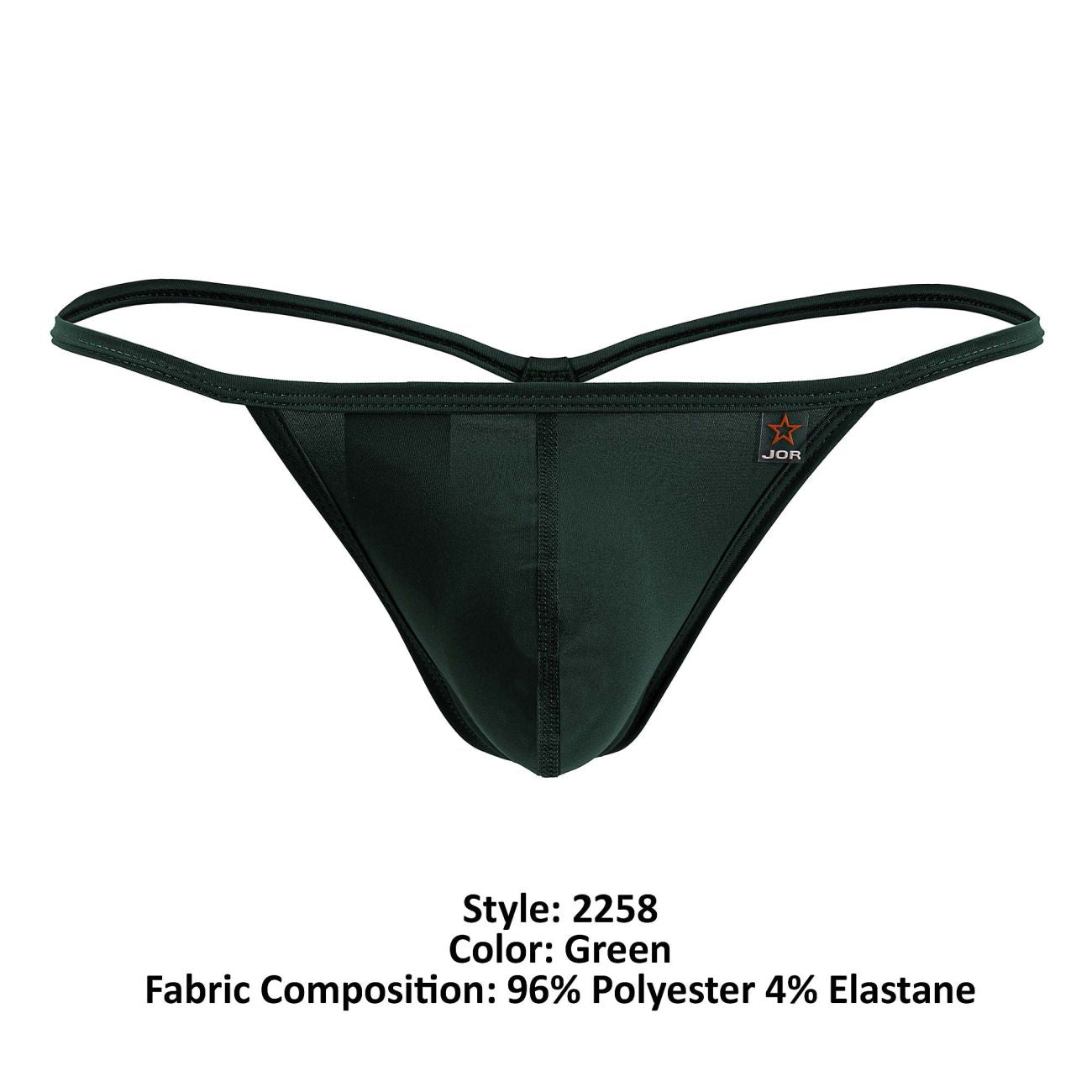 JOR 2258 Axel Mens Bold Minimalism G-String Green