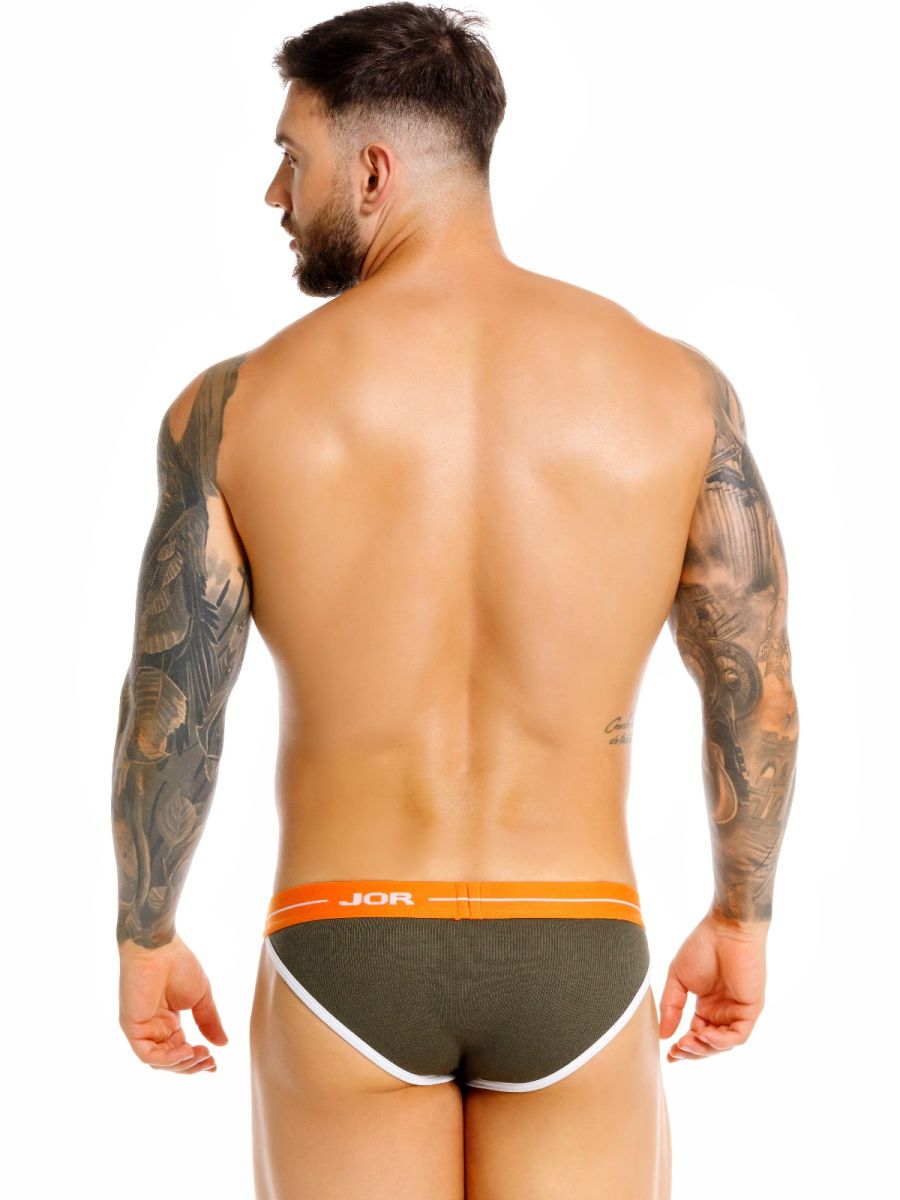 JOR 2460 Rush Male High Performance Briefs Green Plus Sizes