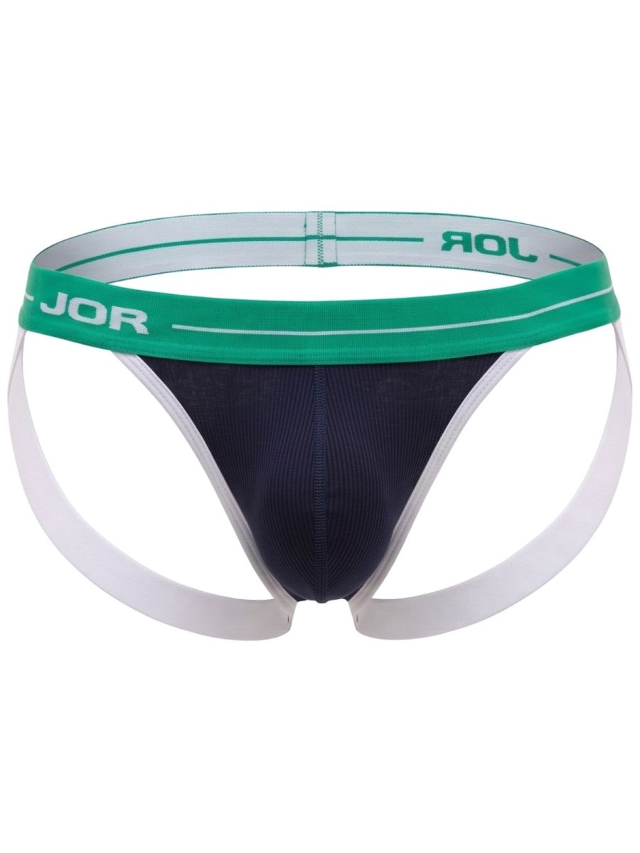 JOR 2461 Rush Male Daily Routine Stretch Fabric Jockstrap Blue Plus Sizes