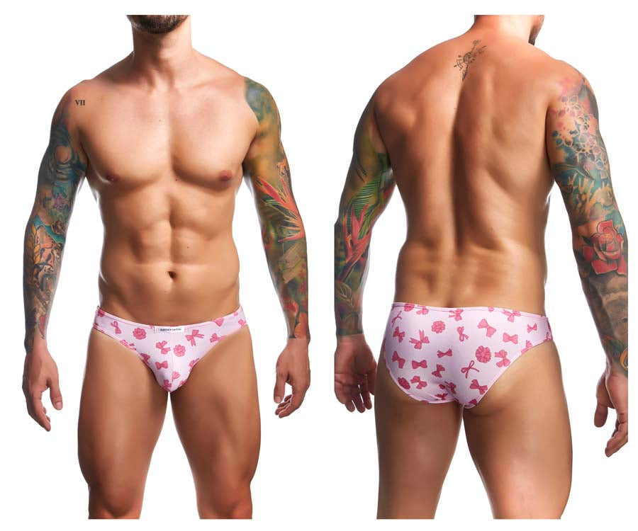 JUSTIN+SIMON XSJ01 Classic Silky Bikini Coquette Bows Plus Sizes