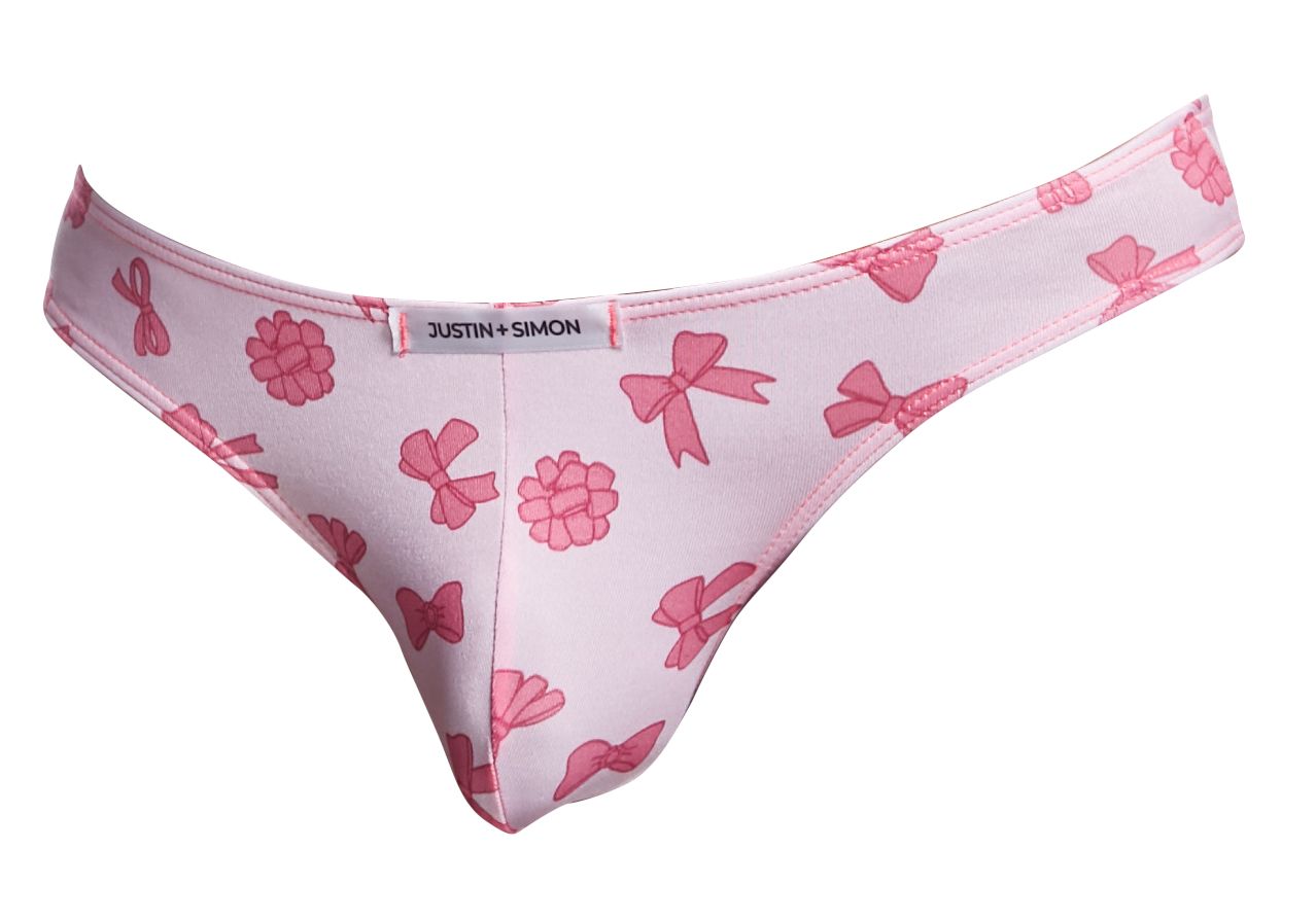 JUSTIN+SIMON XSJ01 Classic Silky Bikini Coquette Bows Plus Sizes