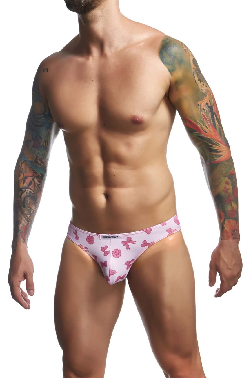 JUSTIN+SIMON XSJ01 Classic Silky Bikini Coquette Bows Plus Sizes