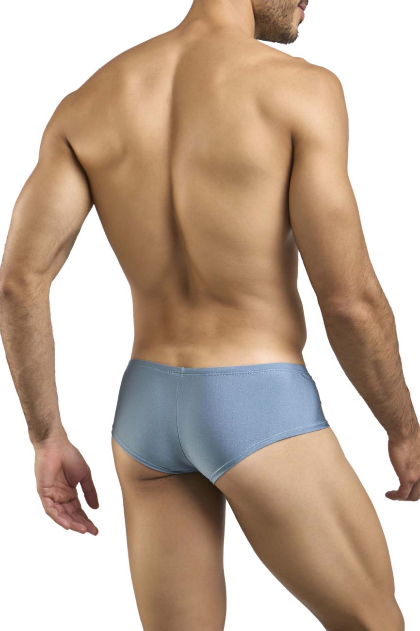 JUSTIN+SIMON XSJ13 Mens Cheeky Bulge Boxer Short Metal Green Plus Sizes