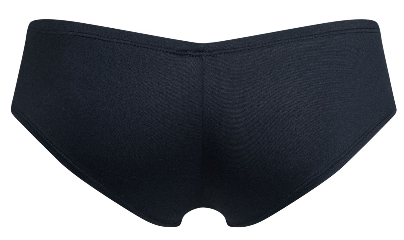 JUSTIN+SIMON XSJ13 Mens Cheeky Bulge Boxer Short Peach Black Plus Sizes