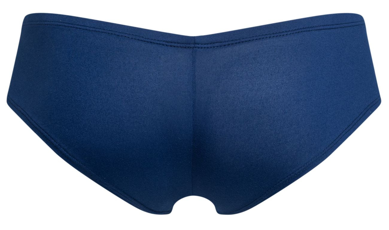 JUSTIN+SIMON XSJ13 Mens Cheeky Bulge Boxer Short Peach Navy Plus Sizes