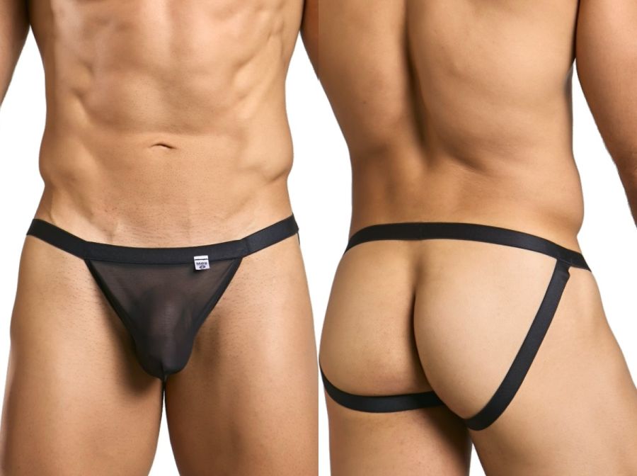 MaleBasics MBL82 Mens Extreme Sexy Jockstrap Black Mesh