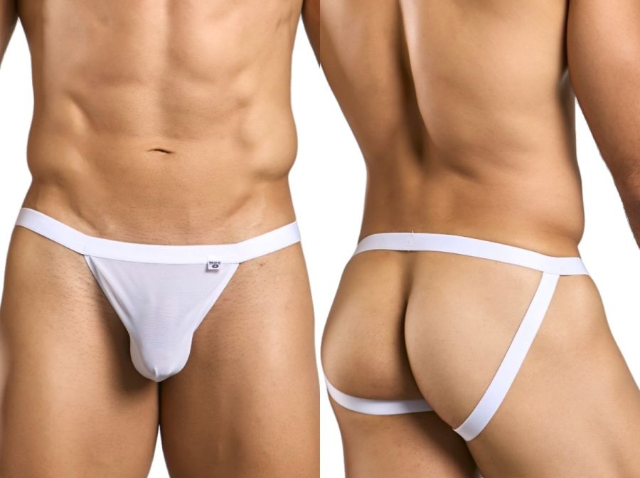 MaleBasics MBL82 Mens Extreme Sexy Jockstrap White Mesh