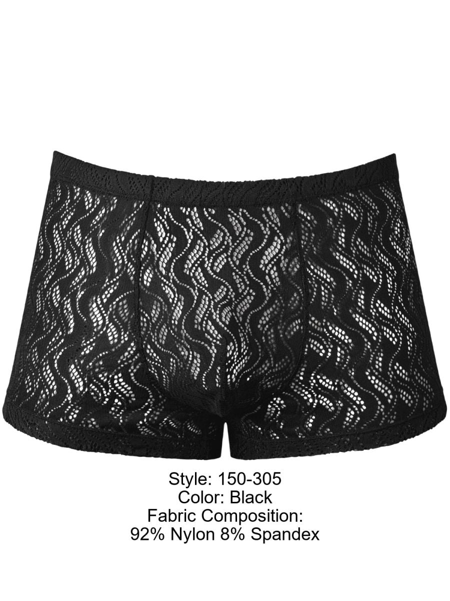 Male Power 150-305 Male Sheer Ripple Pouch Short Black