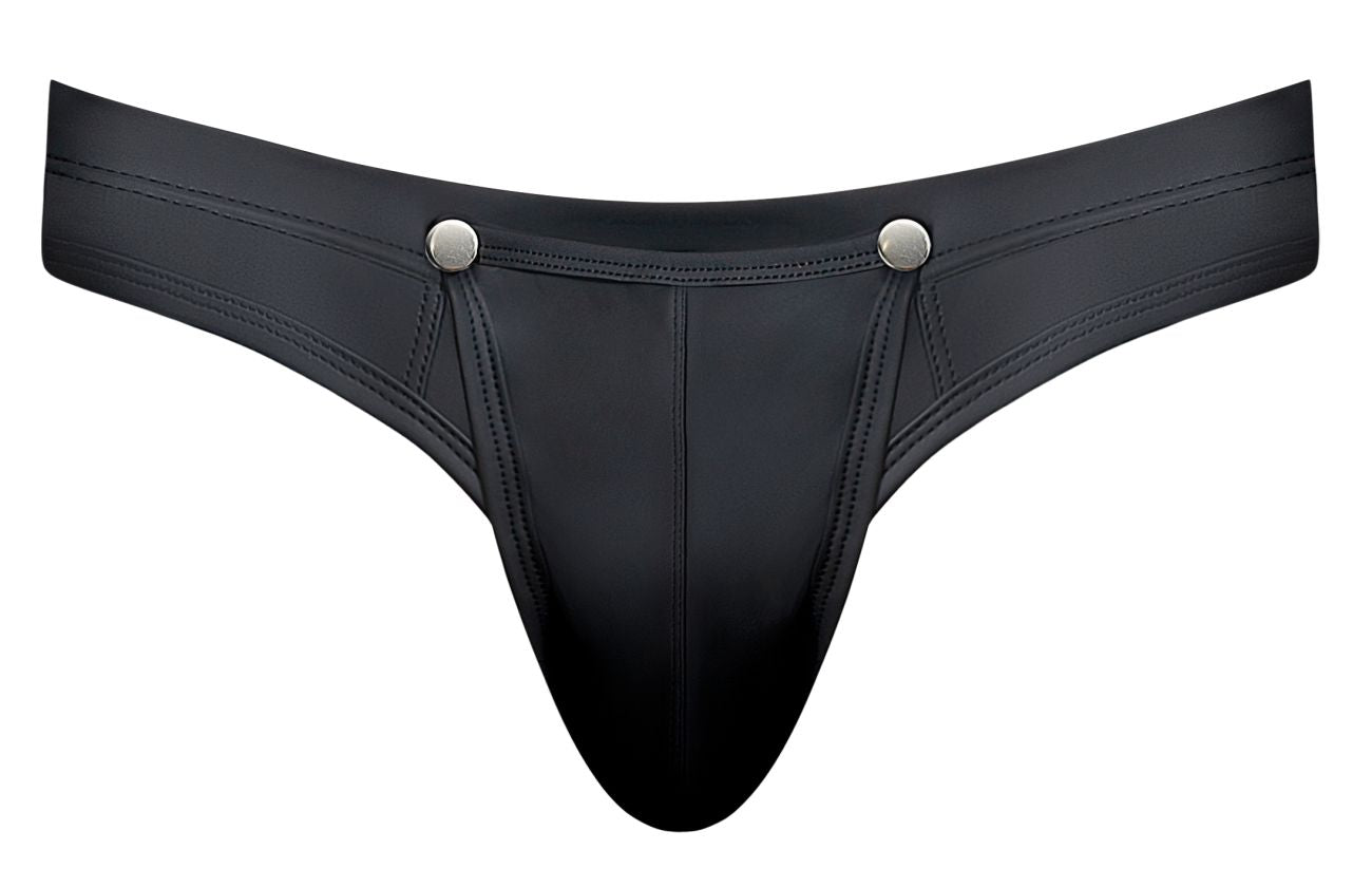 Male Power 410-298 Oh Snap Snap off front Male Thong Black