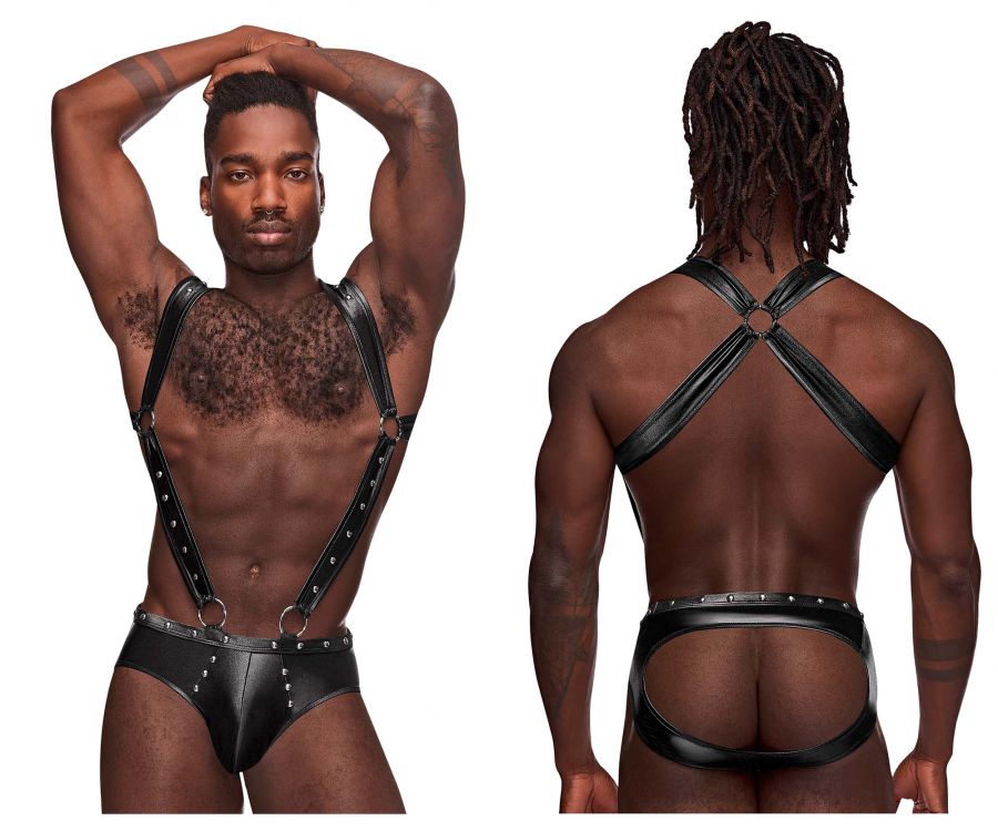Male Power PAK-154 Fetish Uranus Jockstrap Black