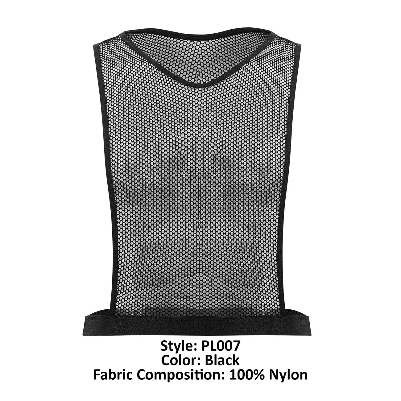 PLURAL PL007 Non-binary Underwear Crop Top Black