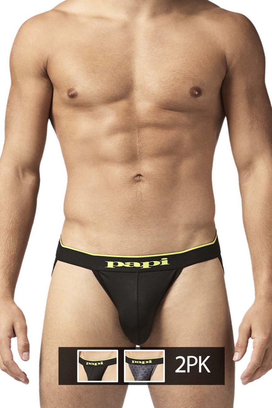Papi UMPA049 Microflex Jockstrap Charcoal-Graphic