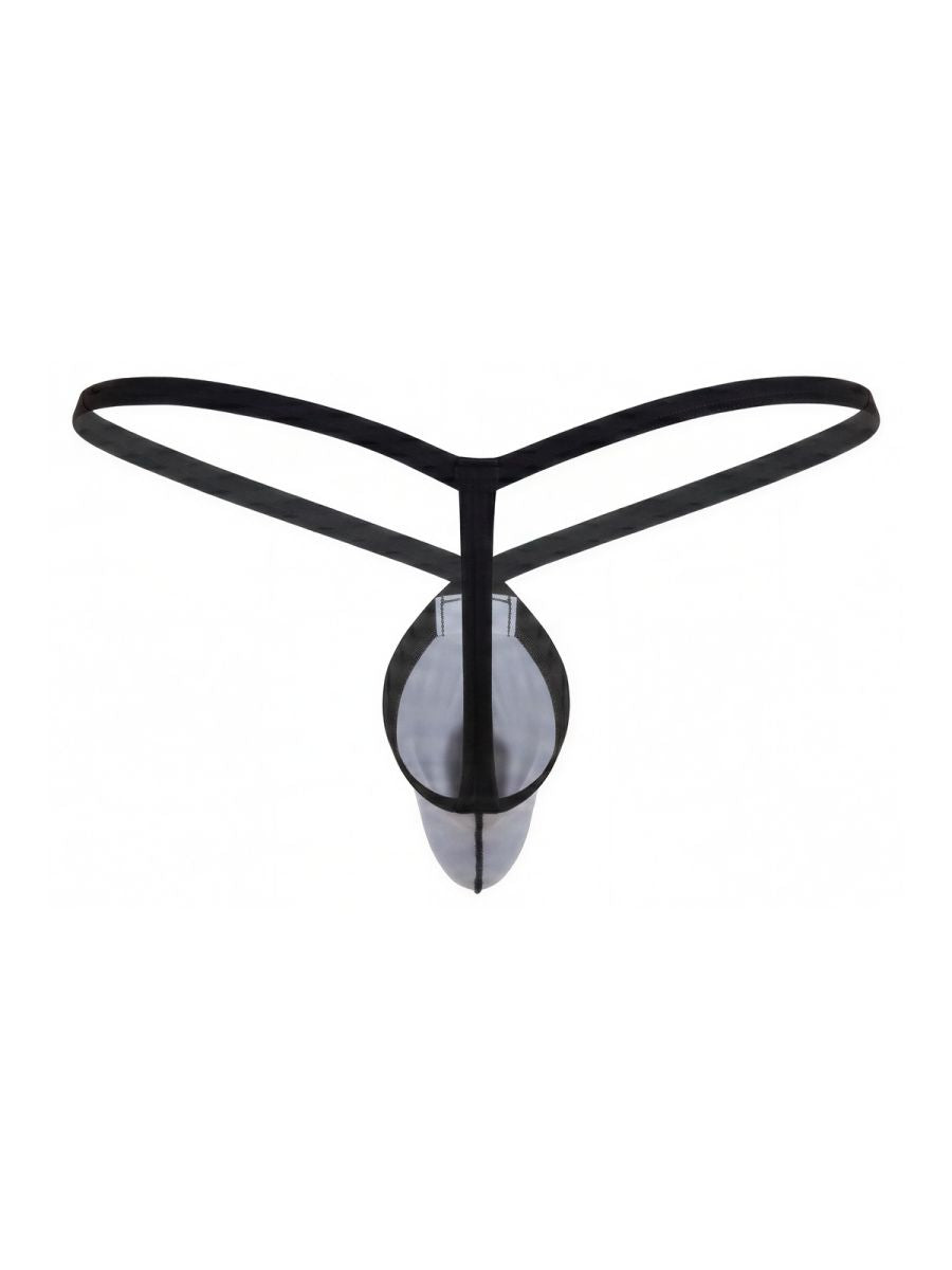 Pikante PIK 26086 Mens Daring Teardop Design G-String Gray