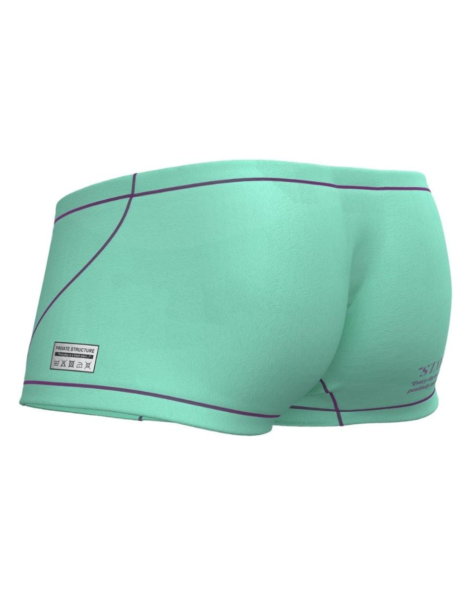 Private Structure EPUS4570 Prime Elysian Hipster Trunks Cyan