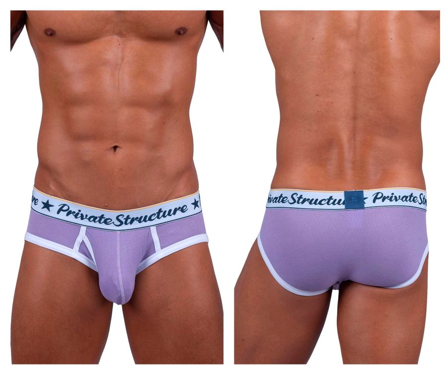 Private Structure SCUS4529 Classic Mid Waist Mini Briefs Purple