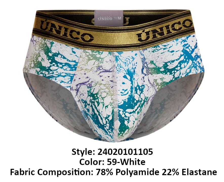 Unico 24020101105 Gasoleo Briefs 59-White