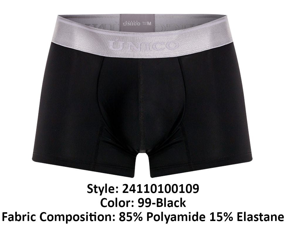 Unico 24110100109 Argento Boxer Shorts Trunks Black