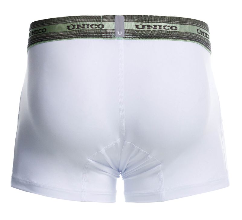Unico 25040100122 Sensacion Mens Boxer Briefs Trunks White