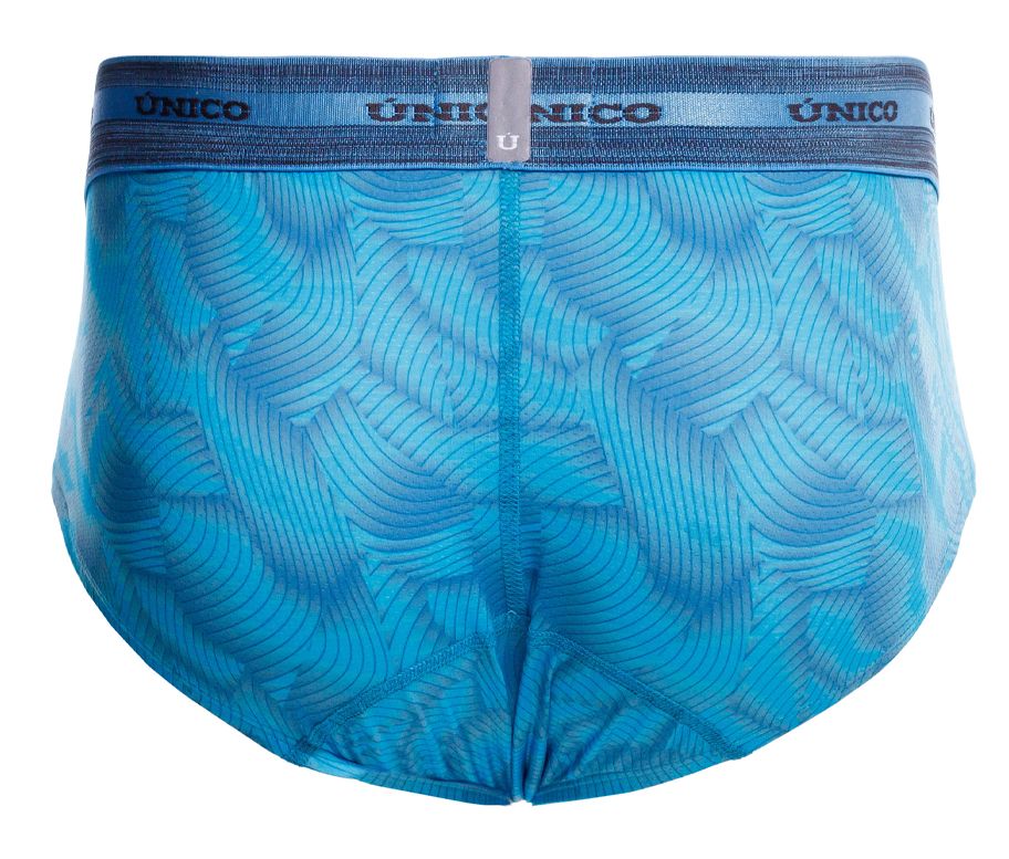 Unico 25040101101 Estraza Mens Dynamic Print Briefs Blue