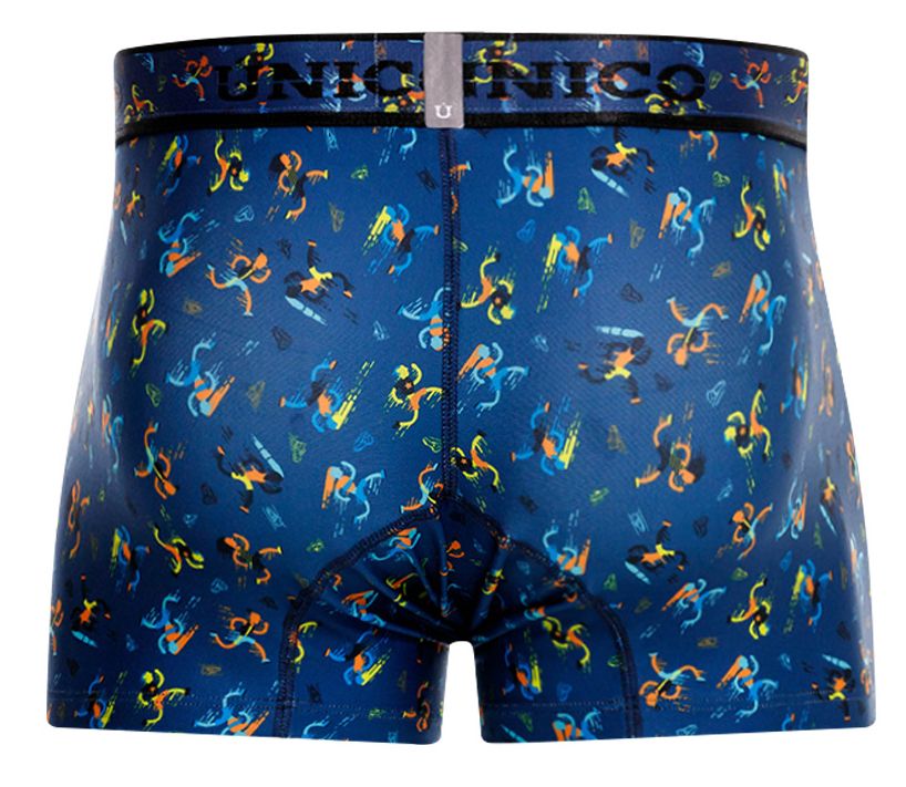 Unico 25060100106 Pacer Mens Eveyday Trunks Blue Plus Sizes