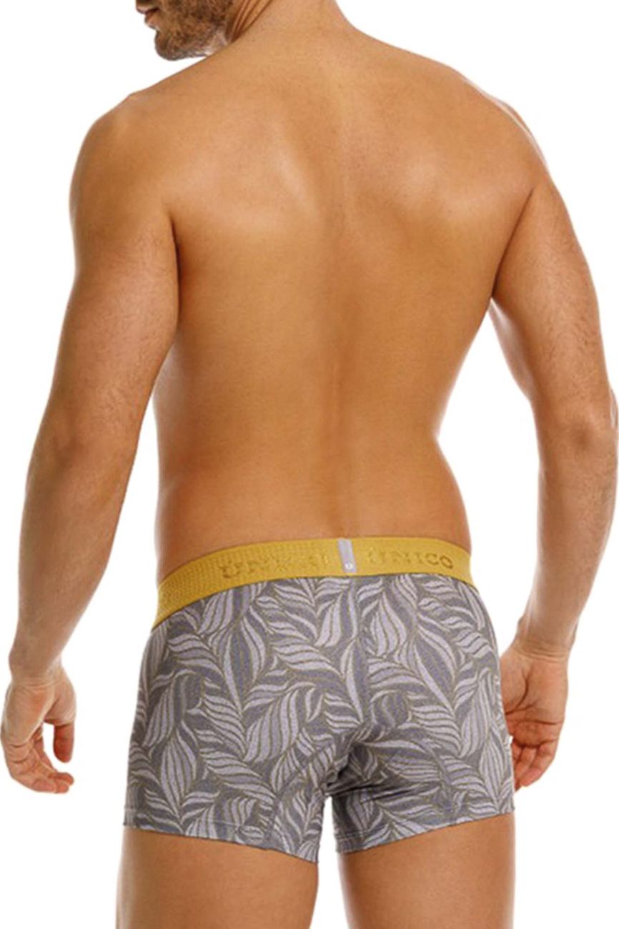 Unico 25070100104 Caudal Mens Stylish Trunks Gray Print Plus Sizes