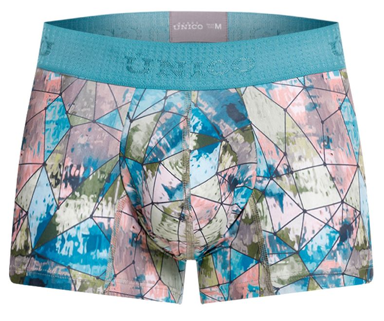 Unico 25070100105 Mens Vitral Trunks Printed Plus Sizes