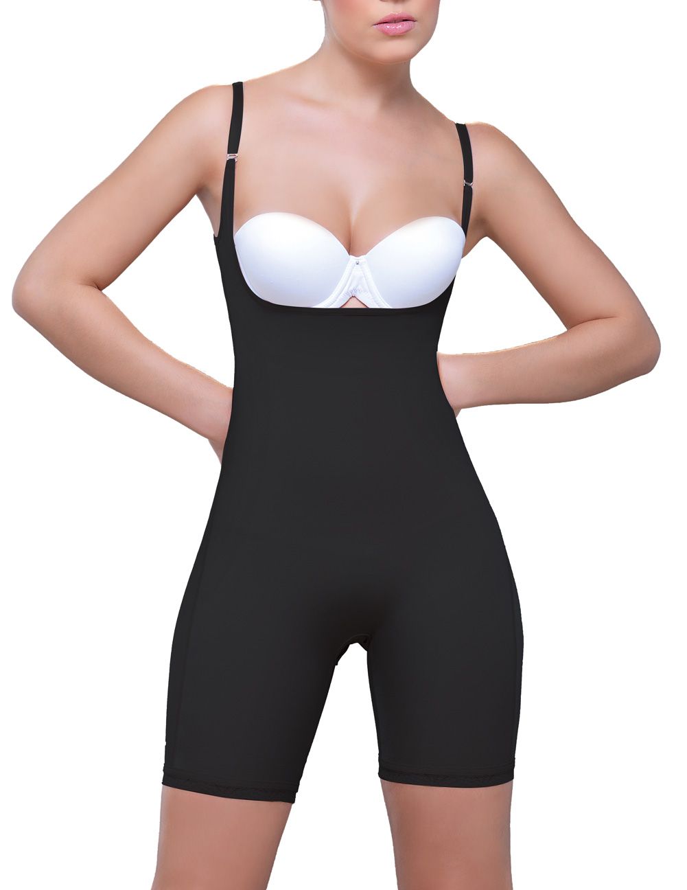 Vedette 914 Amelie Open Bottom Mid thigh Shaper.
