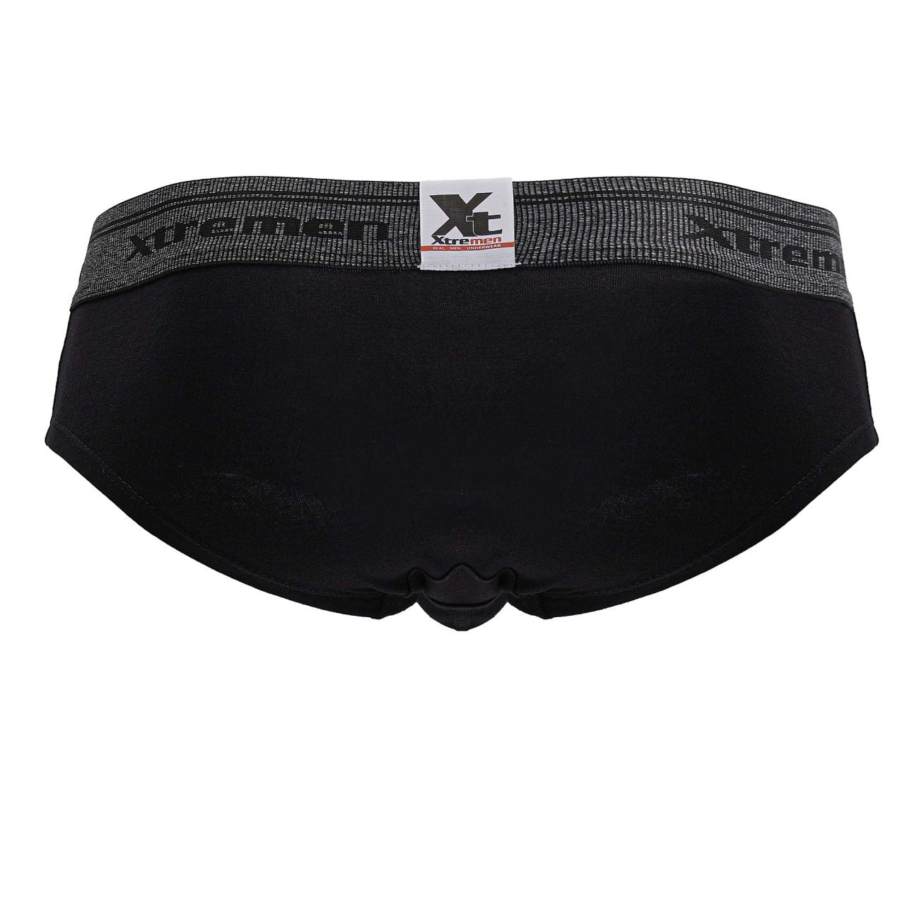 Xtremen 41315 Mens Cotton Blend Wide Side Briefs Black