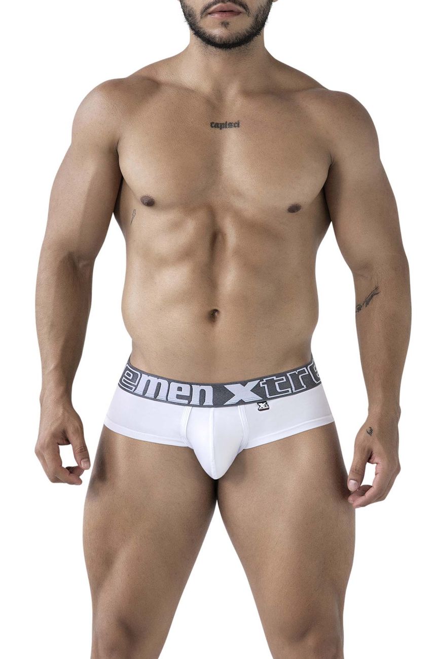 Xtremen 41316 Mens Comfortable Microfiber Briefs White