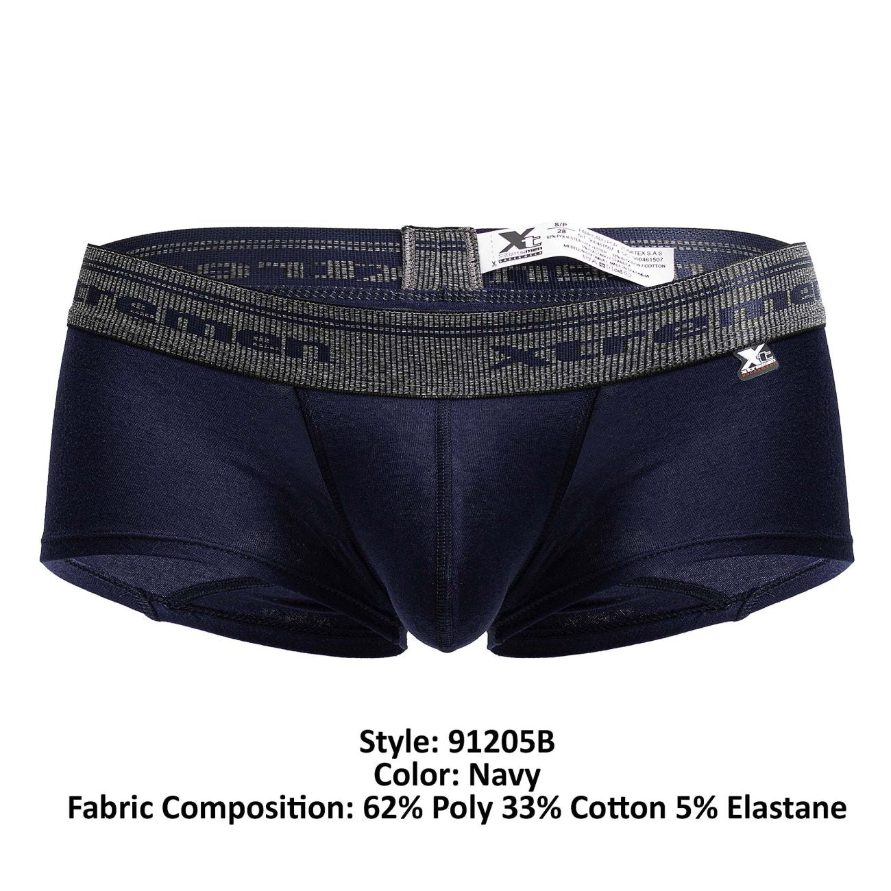 Xtremen 91205B Cotton Blend Trunks Navy