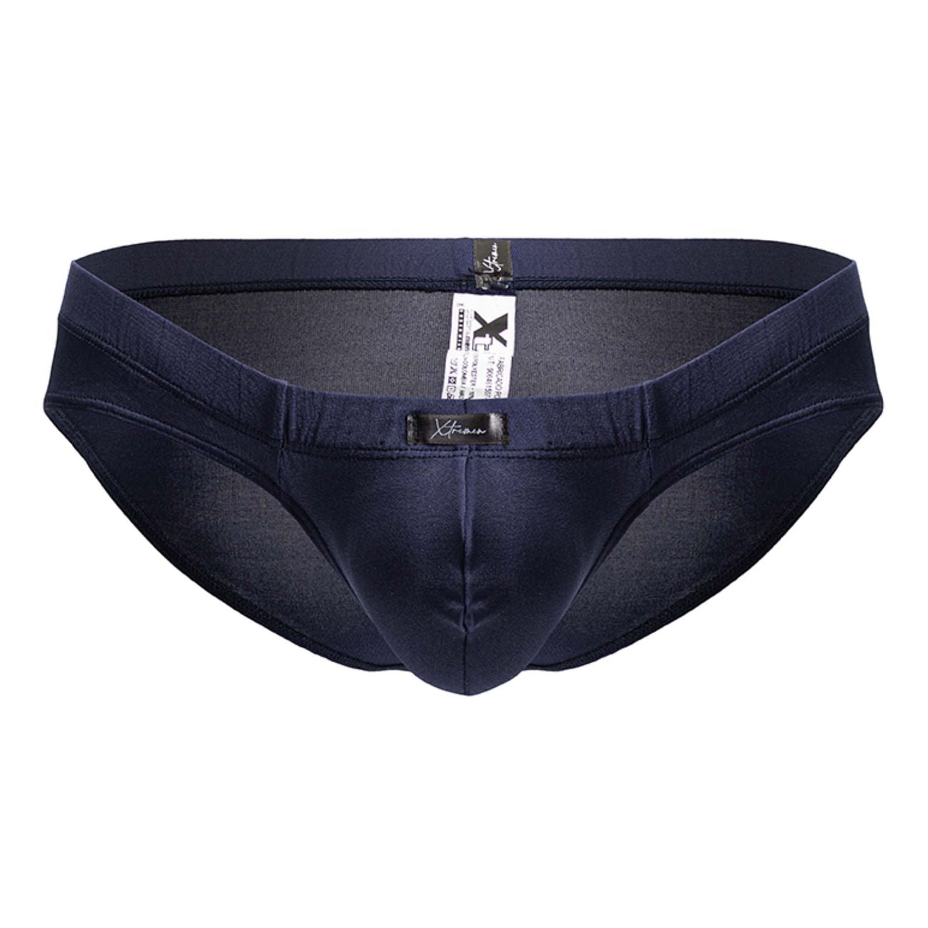 Xtremen 91207B Microfiber Mens Silky Briefs Navy
