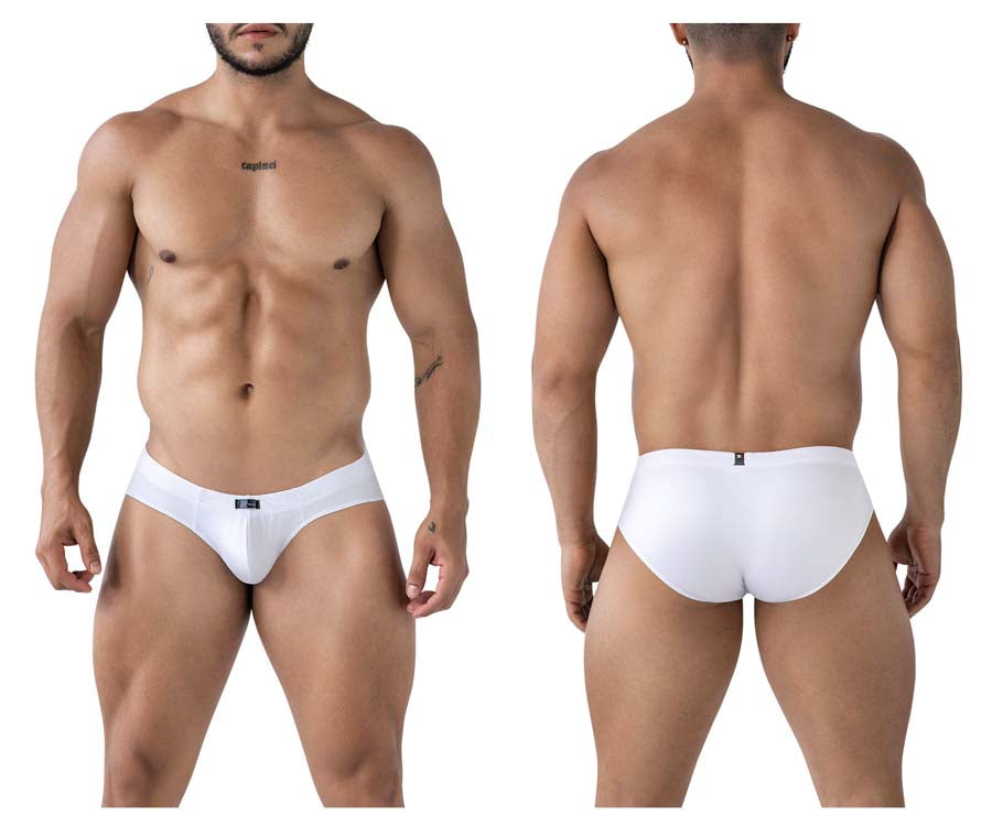Xtremen 91207B Microfiber Mens Silky Briefs White