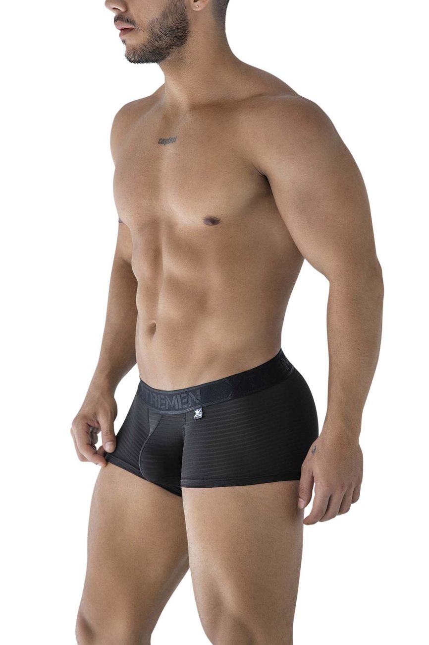Xtremen 91209B Mens Soft and Supple Microfiber Trunks Black