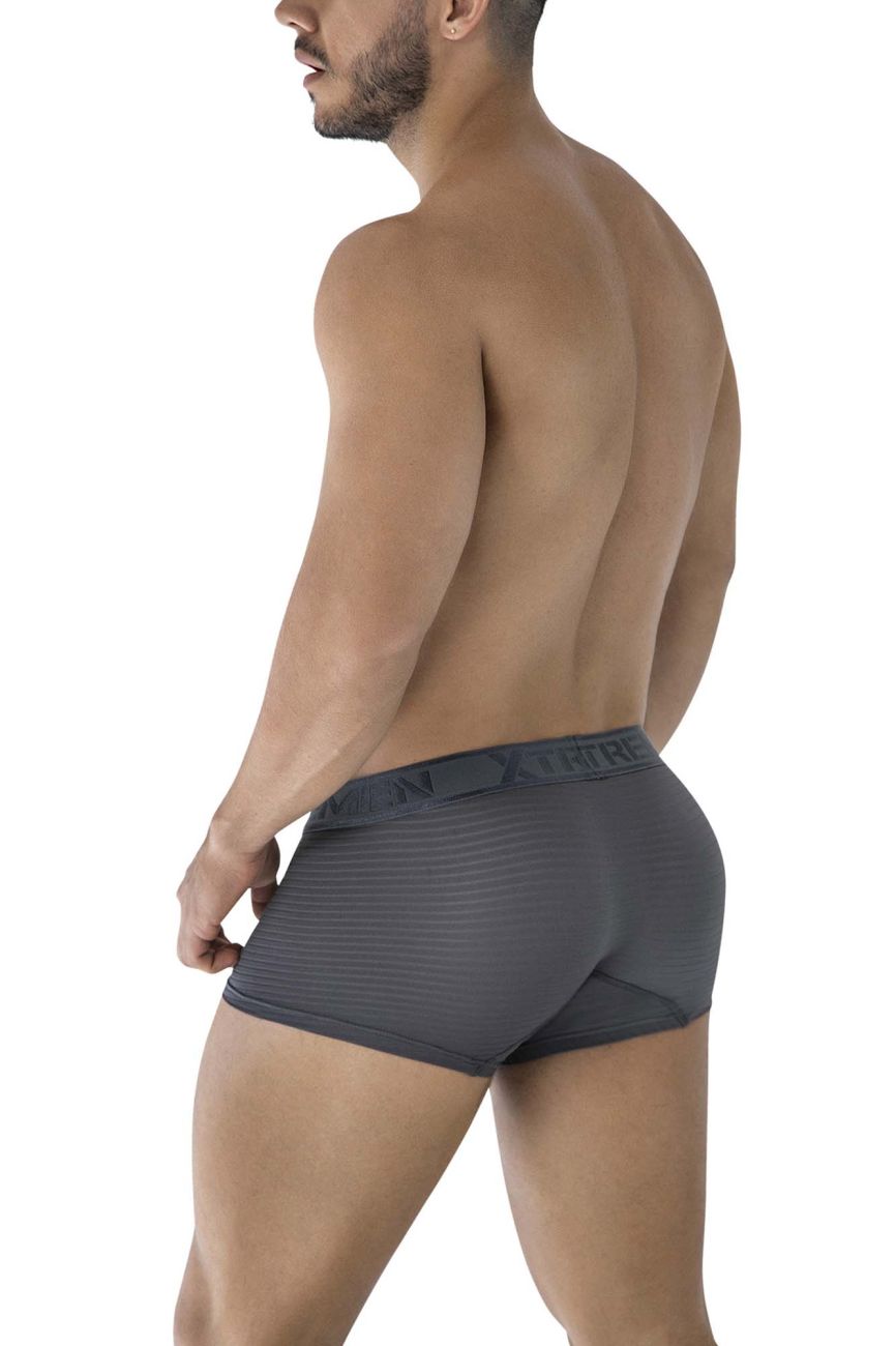 Xtremen 91209B Mens Soft and Supple Microfiber Trunks Gray